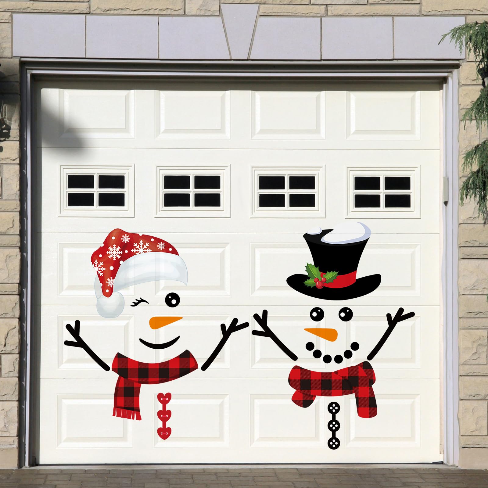 Snapklik.com : Christmas Magnetic Garage Door Decorations Xmas Garage