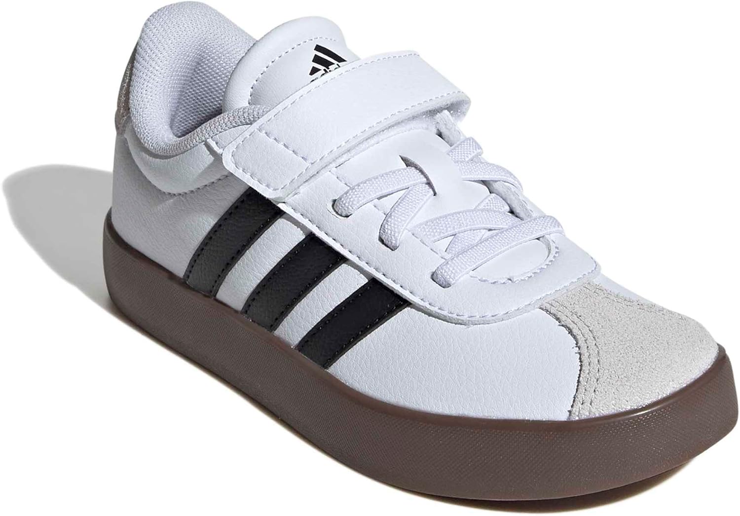 adidas Kids' VL Court 3.0 Elastic Lace & Strap Shoe
