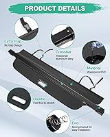 Vista 3 de Powerty - Funda para cajuela retráctil para Honda CRV 2023-2025 2026, protector de cajuela para accesorios de CRV, funda de equipaje sin espacio