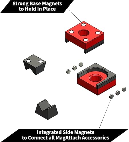 Miniatura 4 de MagAttach - Kit organizador de trinquete (juego de 3 piezas (paquete de 2), rojonegro