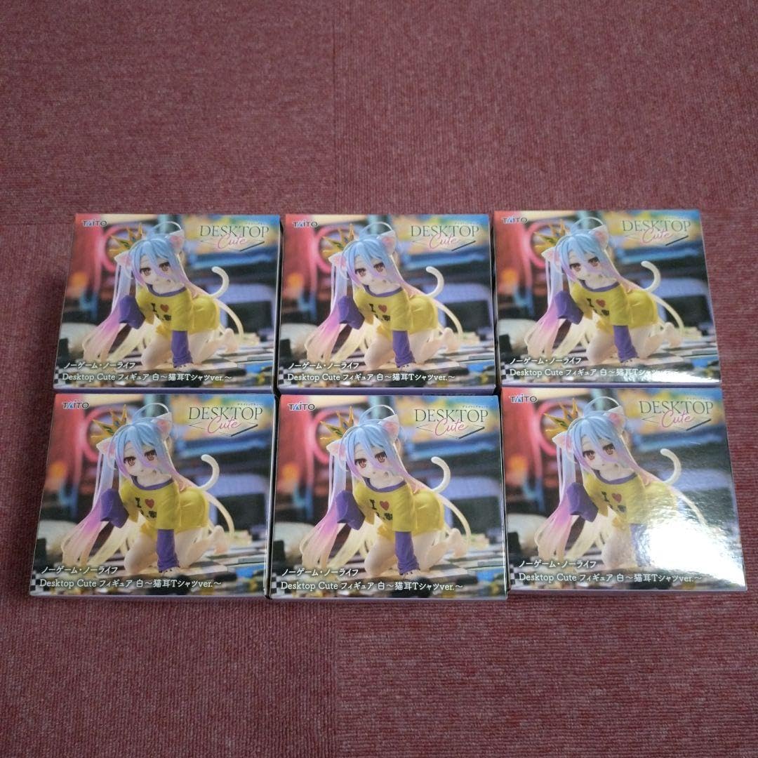 【タイクレ限定】ノーゲームノーライフDesktopCute白　猫耳Tシャツ10個 ノーゲーム・ノーライフ Desktop Cute フィギュア 白?猫耳Tシャツver