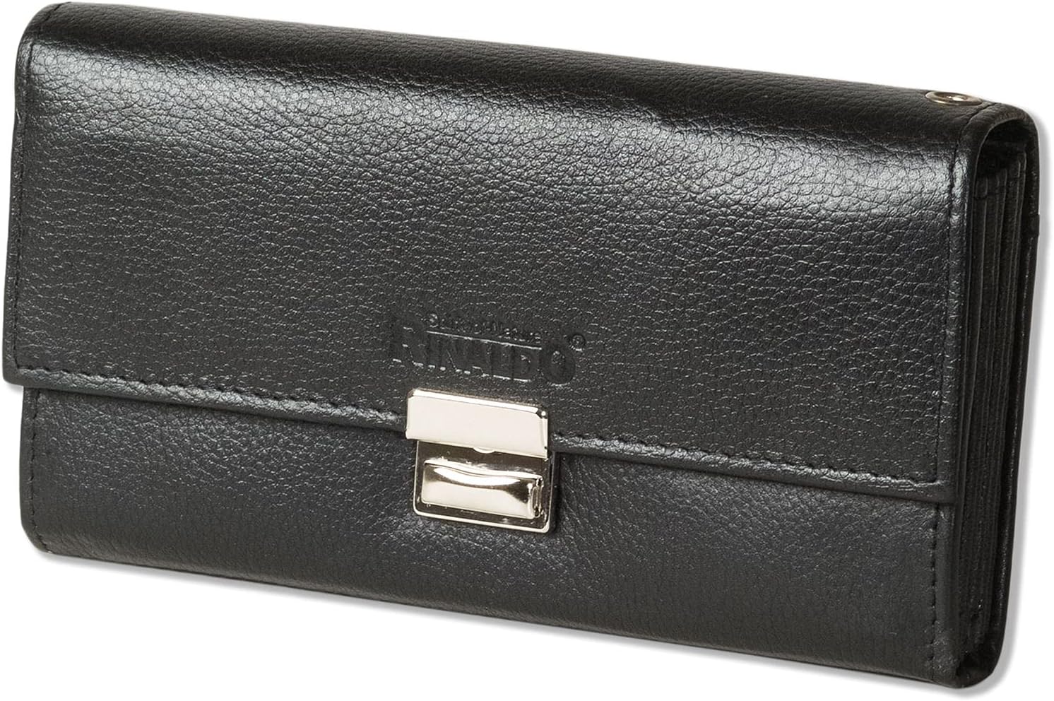 RinaldoCheap Waiter-Wallet with Reinforced Base in a Large Change Purse Made from Flat Leather in Black
