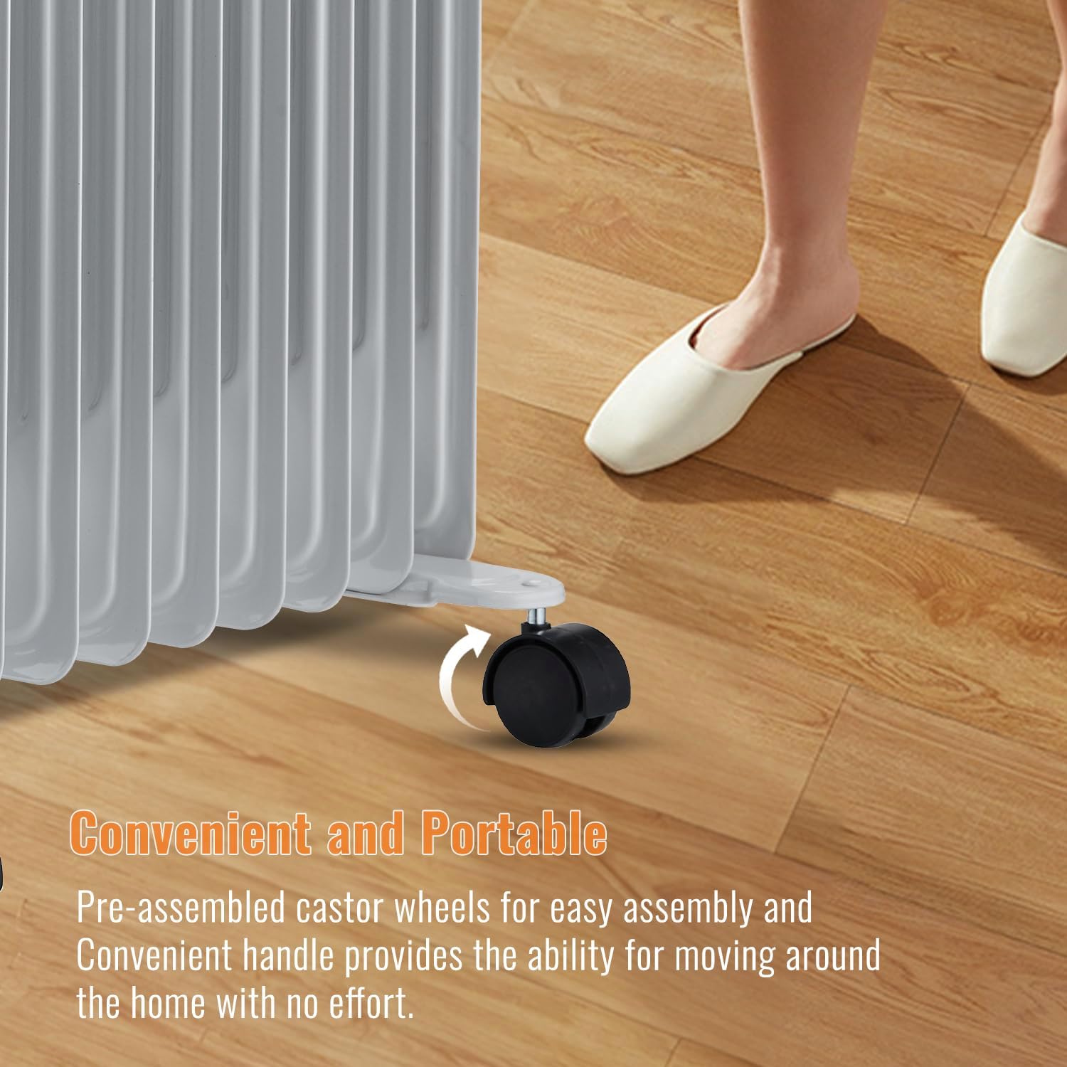 PureMate PM1515 castor wheels