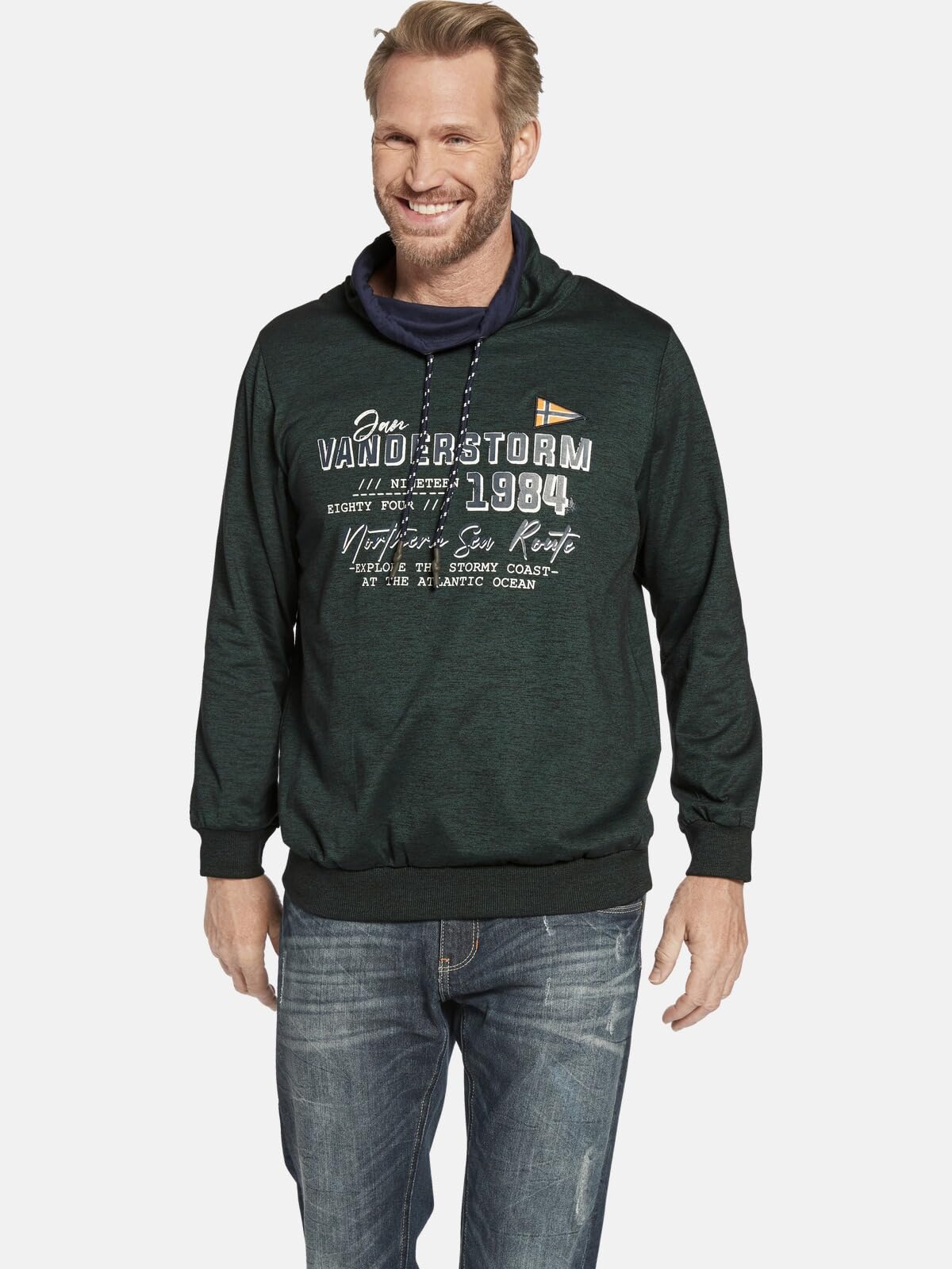 Jan Vanderstorm Herren Sweatshirt Sverre