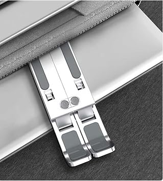 Teknosepetim Apple Macbook Pro Inç Wiwu S400A Laptop Standı Özel Yükseltici Aparat Metal Tasarım, Gri WiwuS400AStand36
