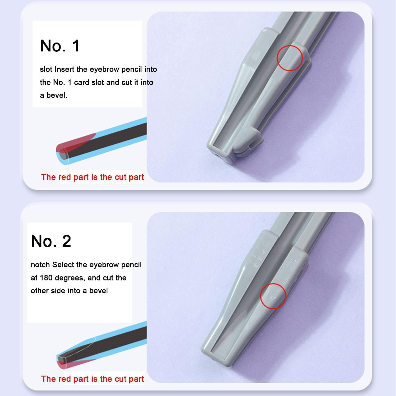 Duckbill Shaper - Matita cosmetica per affilatura, forma di becco d' , temperamatite per sopracciglia, strumento con materiale resistente, temperamatite per trucco occhi per principianti, 13 x