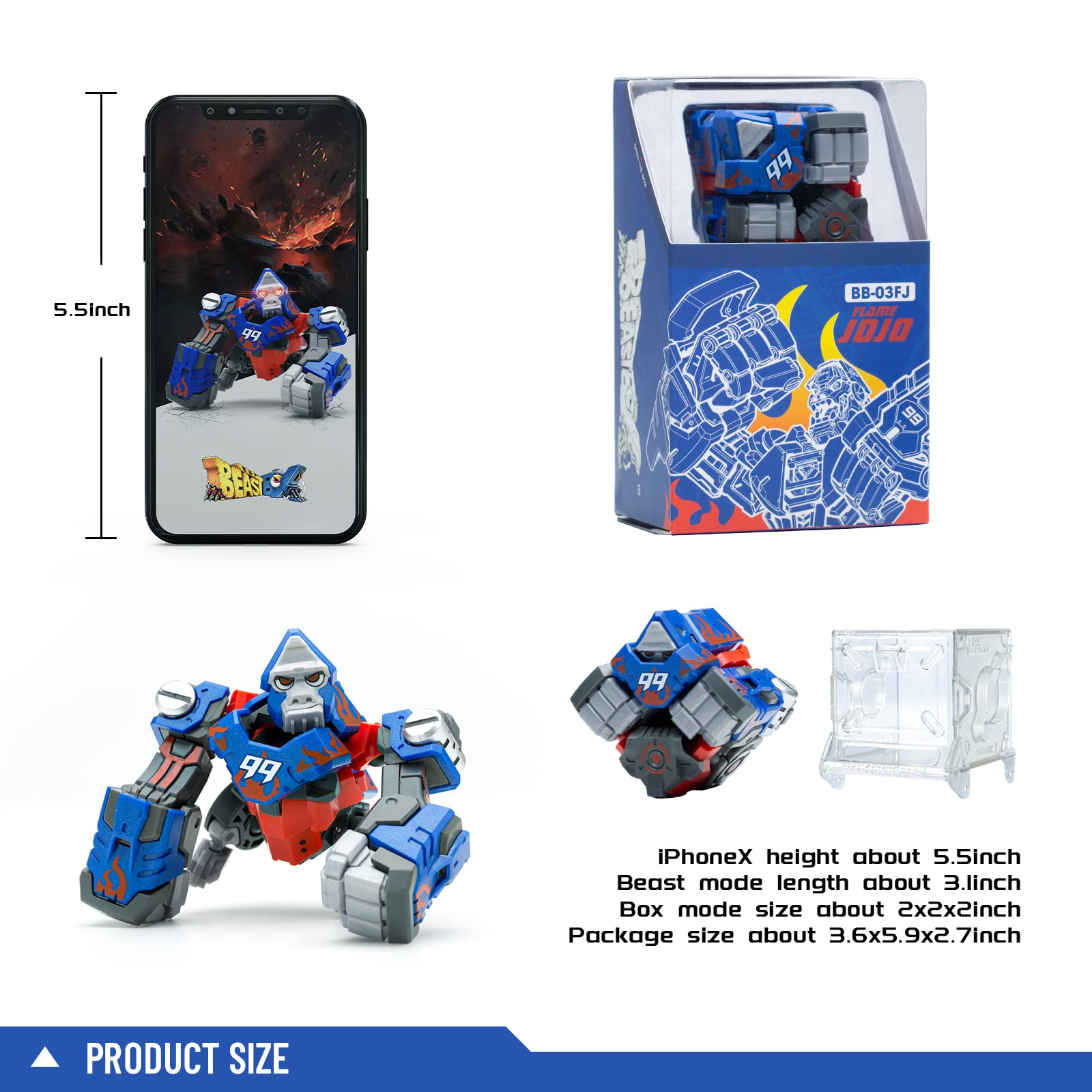 Amazon.co.jp: 52TOYS ビーストボックス ジョジョ 炎 変形