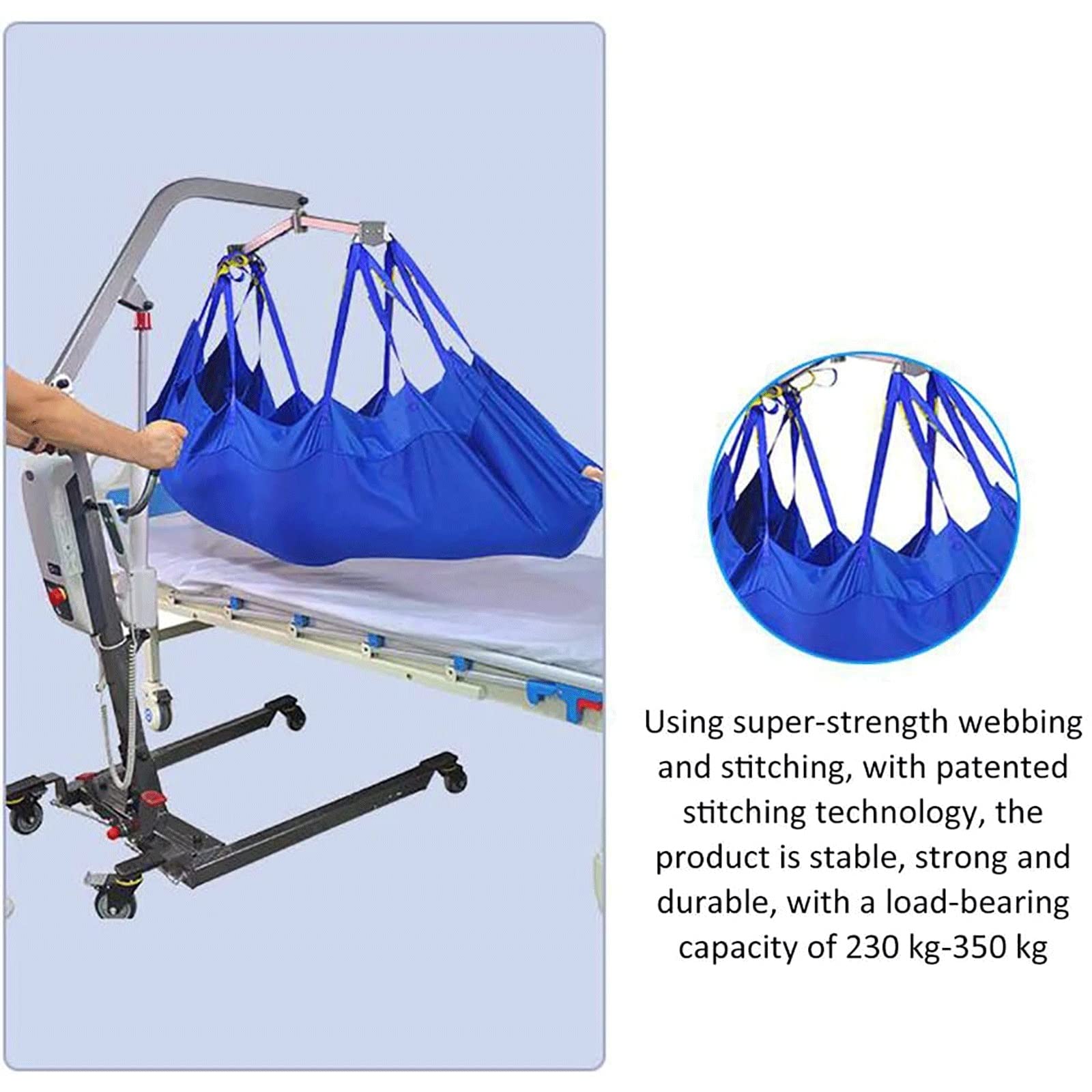 Daten Arnés Elevación Paciente Cuerpo Completo, Eslinga De Elevación De Pacientes, Cinturón De Transferencia De Escaleras, Elevador De Pacientes De Cuerpo Completo para Ancianos Discapacitados