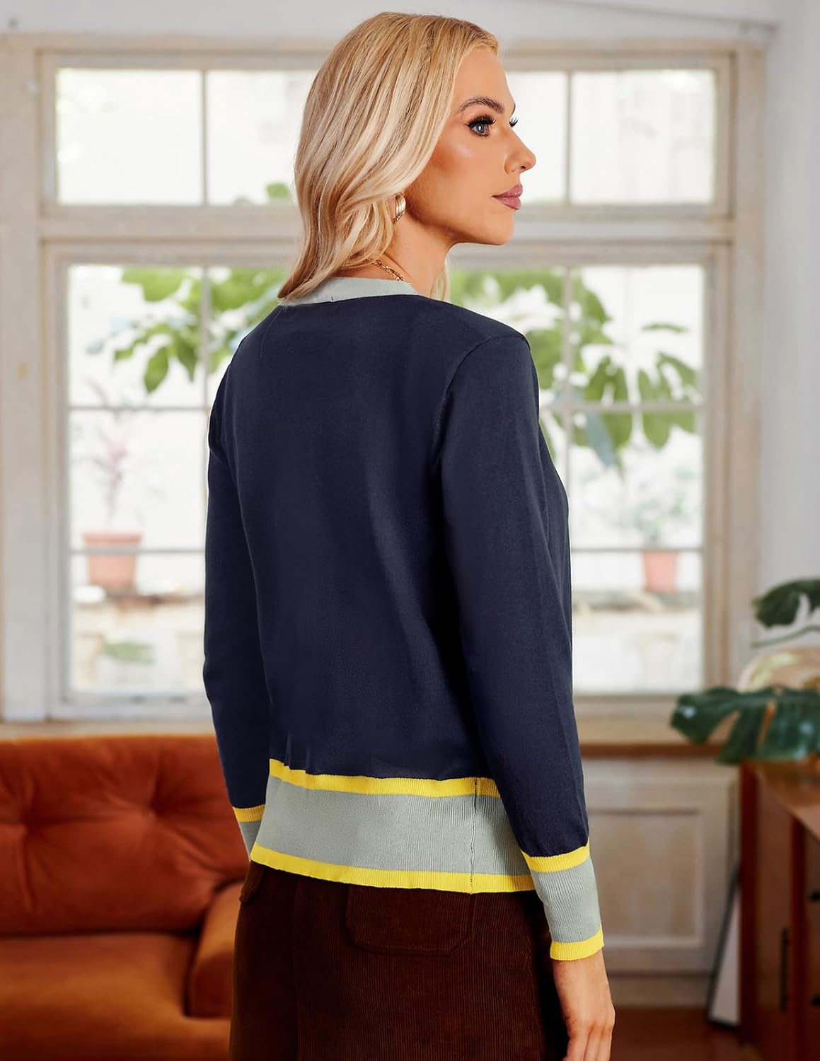 GRACE KARIN Cardigan Sweaters for Women Lightweight Long Sleeve Cropped Cardigan Spring Summer Fashion Clothing Outfits Shrug - Image 5