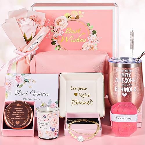 Regalos para mujeres, caja de regalo única de cumpleaños para mujeres, su madre, esposa, hermana, amiga, compañeras de trabajo, día de la madre, día