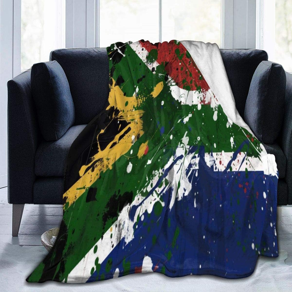 Yuniker Blanket South African Flag Warm Super Soft Home