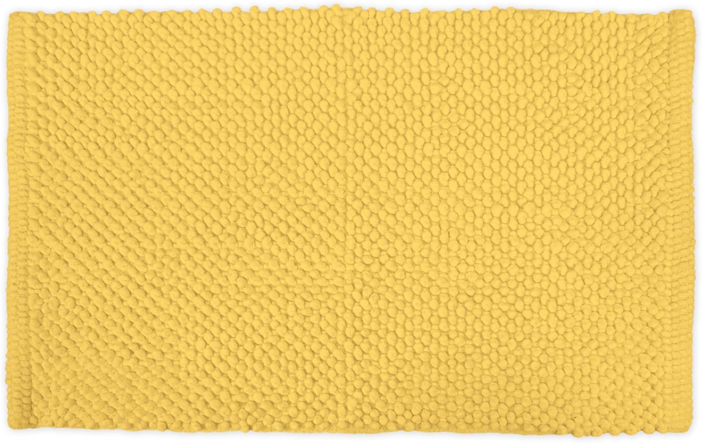 DII Popcorn Bath Rug, 17x24, Yellow