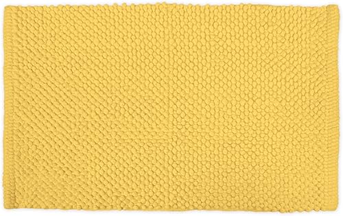 DII Alfombra de baño Popcorn, 17x24, amarillo