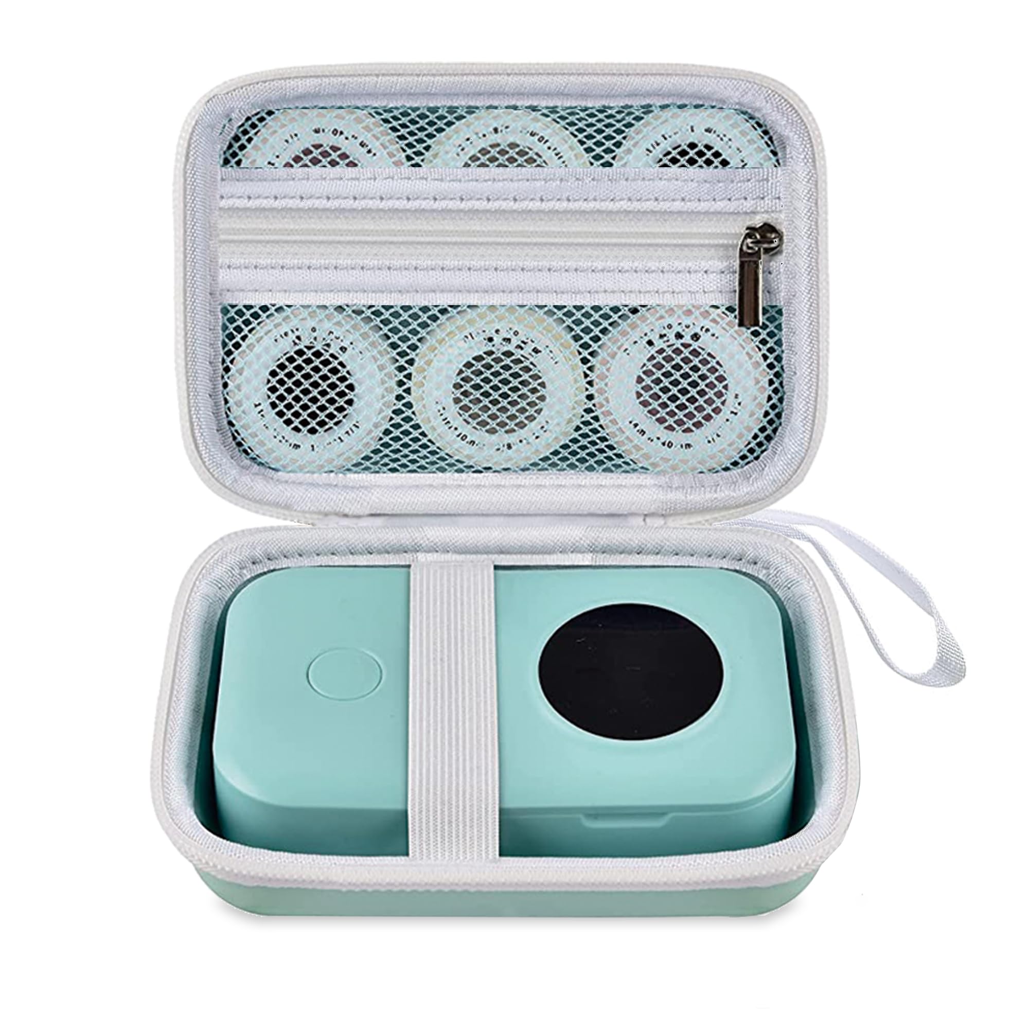 TUGUAI Label Maker Case Compatible with Phomemo D30 NiiMbot D11 D110 SUPVAN E10 Label Printer, Hard Carrying Container Storage Holder Organizer for