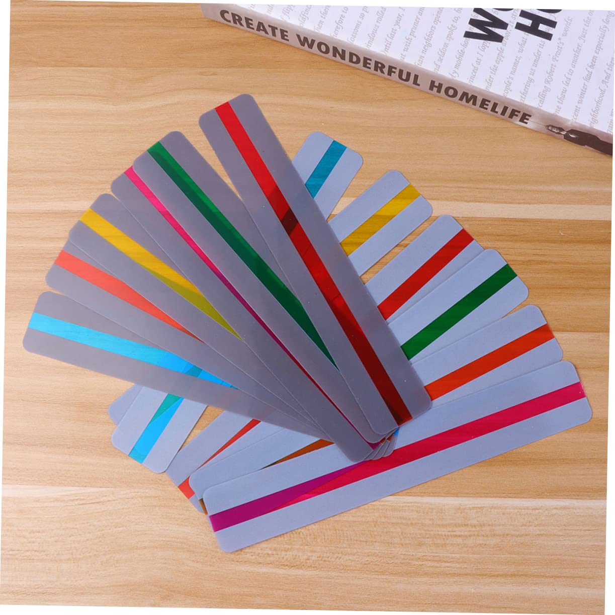NUOBESTY 64stücke Transparente Pvc Lesezeichen Große Und Kreative Lesezeichen Für Dekoration Vielseitig Einsetzbar Für Hochzeiten Souvenirs Und -projekte