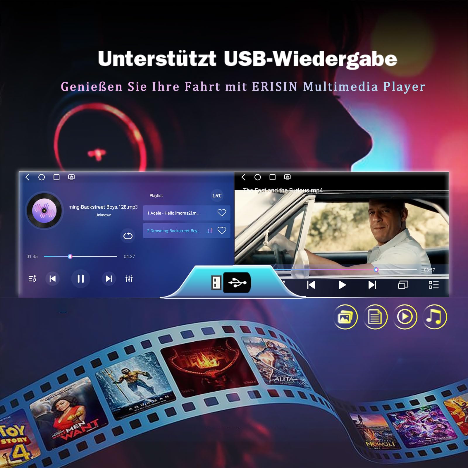 Erisin Qualcomm 8GB+128GB 8-Kern Android 16 Autoradio Bluetooth für Opel Antara Astra Corsa C/D Vectra Meriva Signum Vivaro Zafira Combo 8" Touchscreen CarPlay Android Auto DAB+ WiFi DSP USB Canbus