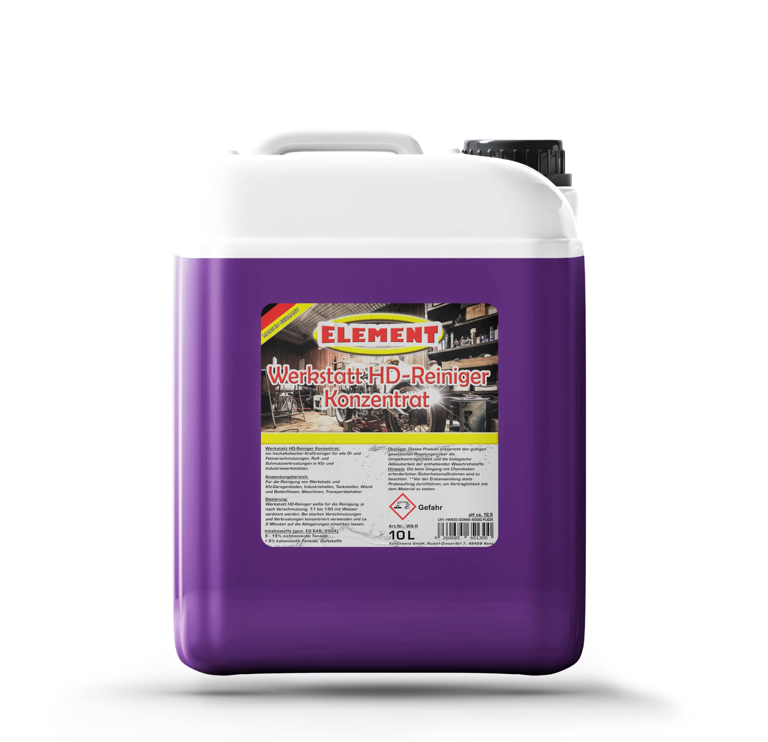 Werkstattreiniger Konzentrat 20 Liter HD Reiniger Allzweckreiniger Kraftreiniger Bodenreiniger Schmutzbrecher