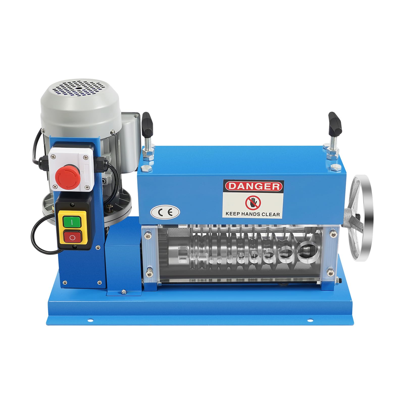 Electric Cable Wire Stripping Machine 1.5mm-38mm/0.06-1.5in Portable Powered Wire Stripper Machine 11 Channels 10 Blades Automatic Wire Stripping Tool 65ft/min