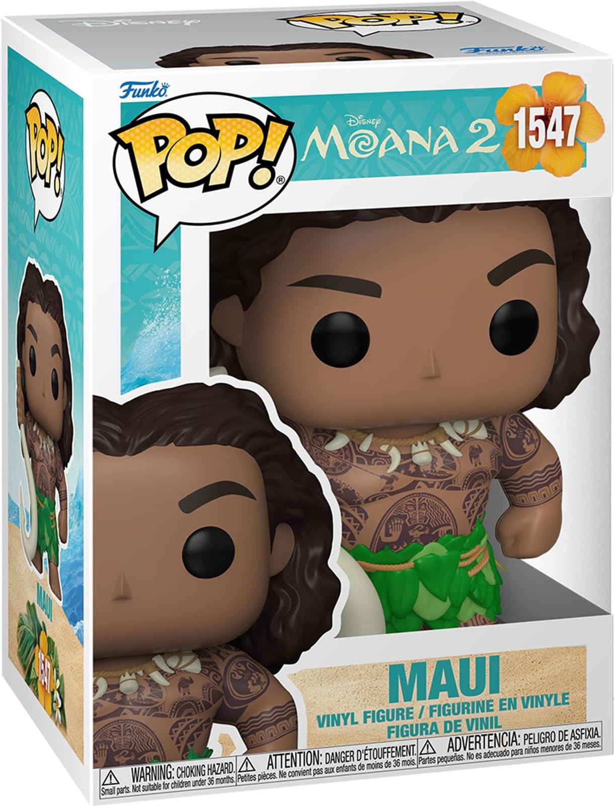 POP Disney: Moana 2 - Maui - Collectable Vinyl Figure - Gift Idea - Official Merchandise - for Kids & Adults - Movies Fans - Model Figure for Collectors and Display