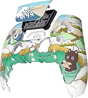 Vista 3 de eXtremeRate Hot Spring Kitties Touchpad Front Top Shell Compatible with ps5 Controller BDM-010 020 030 040 050, DIY Replacement Shell Custom Touch
