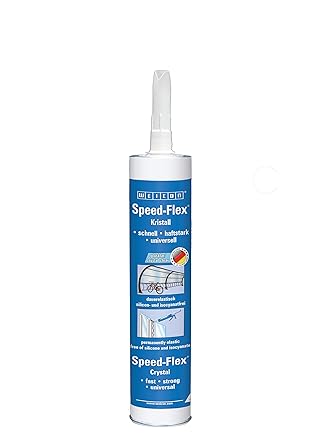 لاصق الطاقة WEICON Speed Flex | 310 مل | | MS-Polymer | لاصق ومانع للتسرب للتثبيتات | استبدال البراغي والأوتاد والمسامير وما إلى ذلك. | كريستال عالي العجينة/شفاف، 310 مل