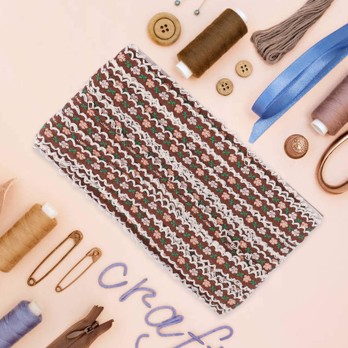 Operitacx 3piezas Accesorios De Ropa Encaje y Diseño Floral Cinta De Encaje Estrecha Para Trajes Antiguos Yards