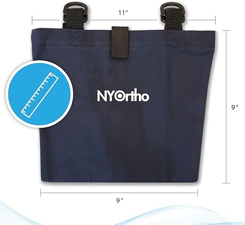 Miniatura 2 de NYOrtho Soporte para bolsa de drenaje de orina  Funda de lona de privacidad con correas ajustables para bolsas Foley, catéter y nefrostomía  Evita