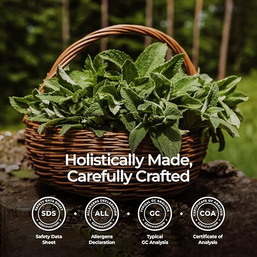 Miniatura 6 de Gya Labs Aceite de menta orgánico puro para el crecimiento del cabello, aceites esenciales de menta 100% terapéuticos, aceite esencial de menta