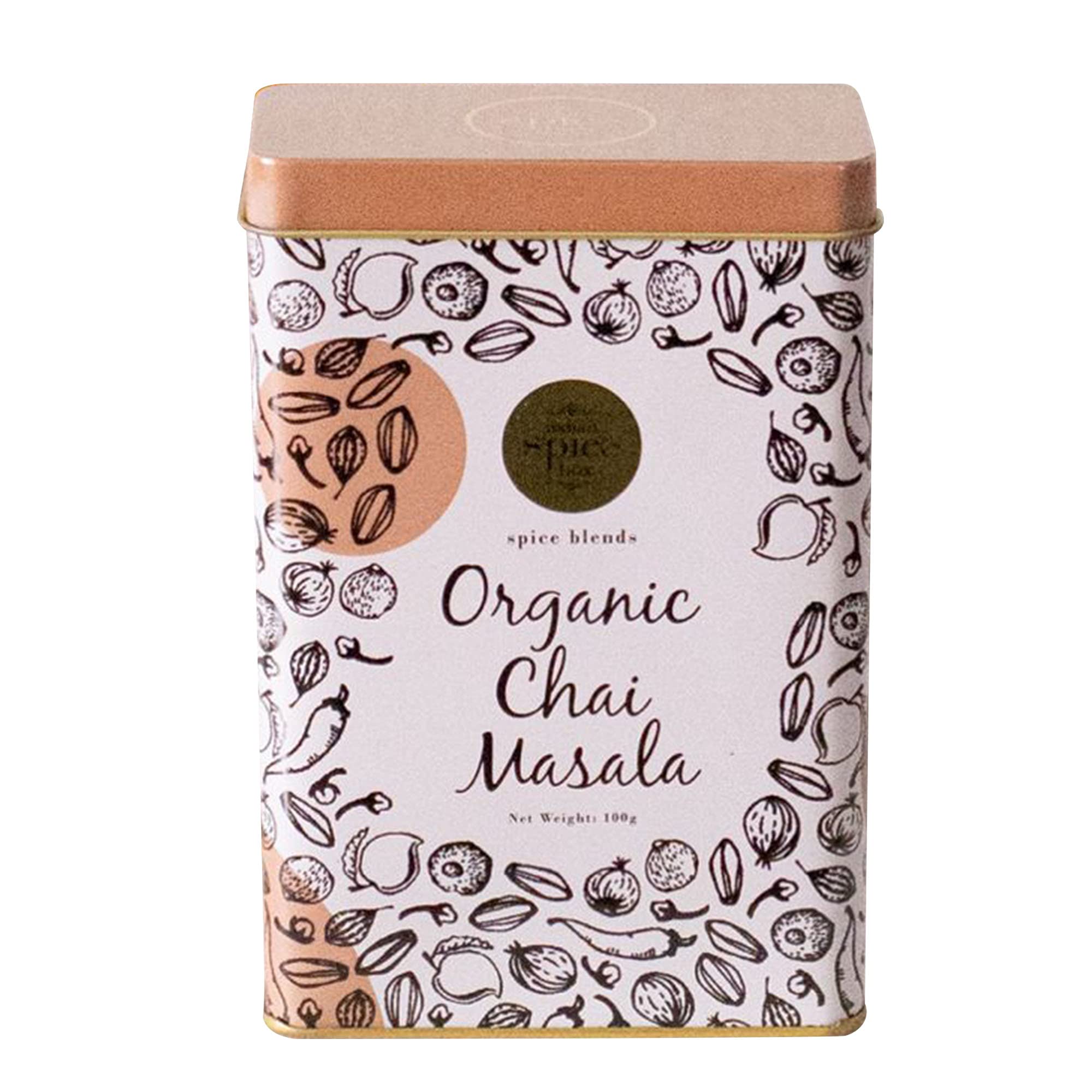 Indian Spicebox All Natural Organic Chai Masala 3.5oz |Masala Spiced Chai Powder with Organic Spices - Instant Indian Tea No Steeping - No Gluten