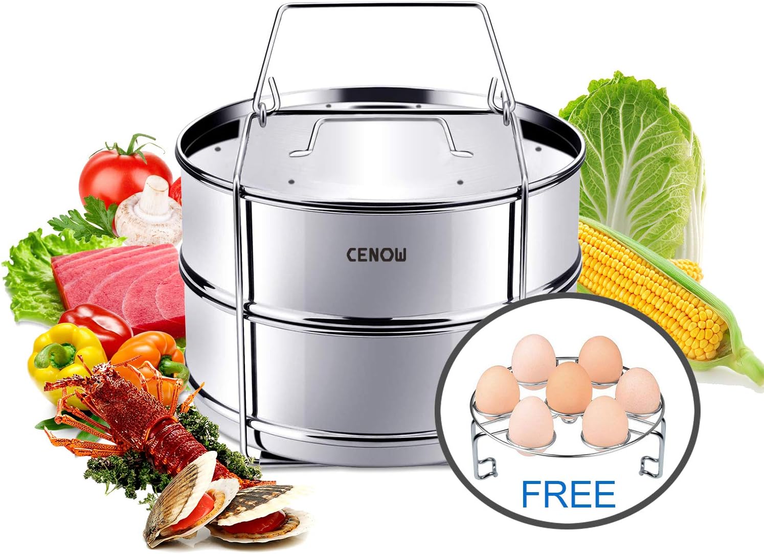 Stackable Stainless Steel Pressure Cooker Insert Pans