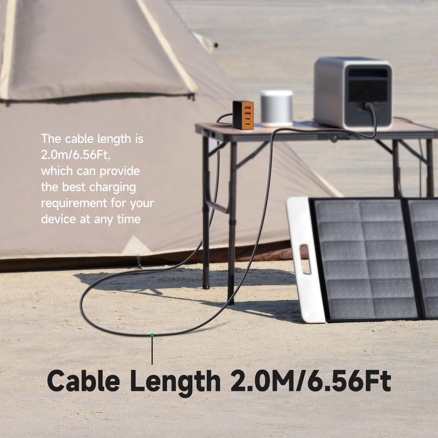 KFD 156W Car Charging Staition,140W USB C Laptop Car Charger,PD3.1&QC3.0 Fast Charging Cigarette Lighter Car USB Charger Multi Port 6.56FT Cable for MacBook/iPad/40W iPhone 17 15 Pro Max/Samsung S25 - Image 6