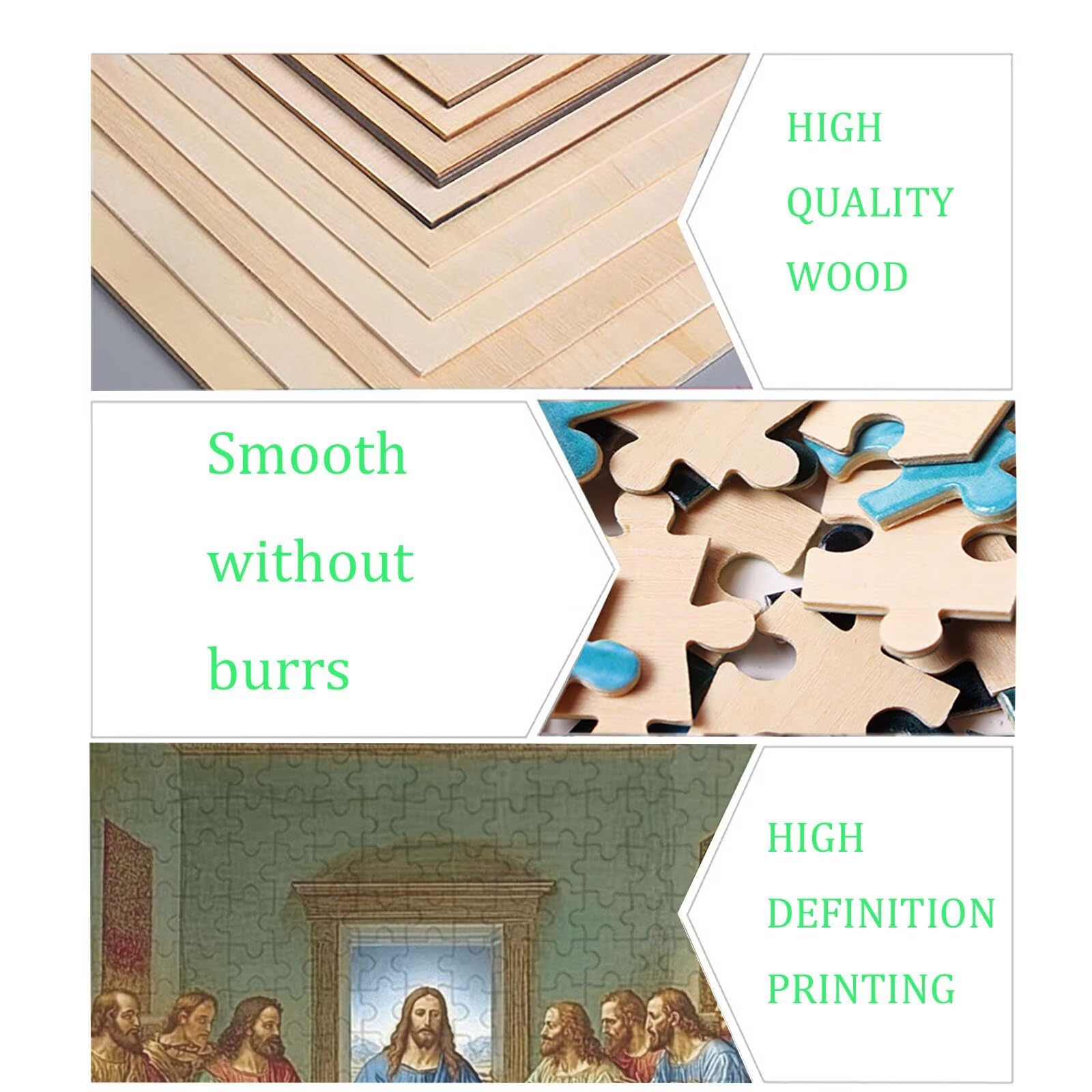 House The Last Supper Puzzle – 5000 puzzli dla dorosłych – tylna strona zawiera przewodniki z drukowanymi literami – elementy pasują do siebie przytulnie – drewniane puzzle dla dorosłych 150 x 100 cm