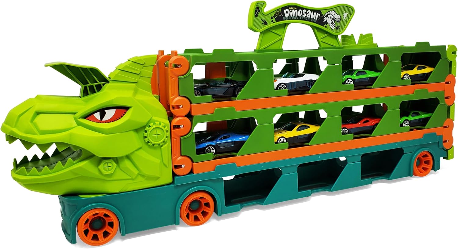foldable race track gift for kids who love dinosaurs