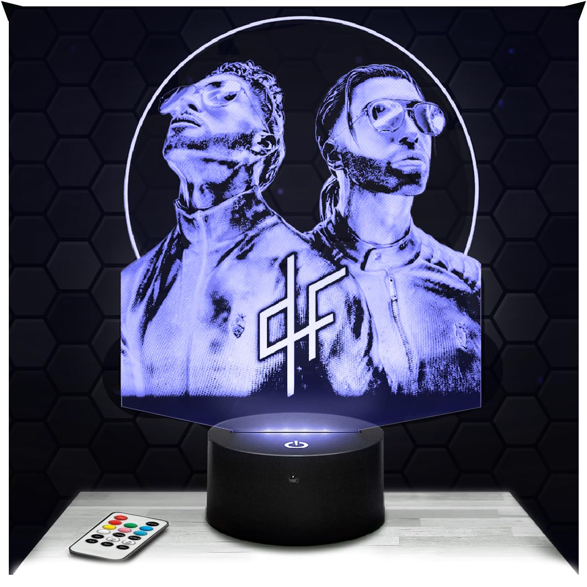 Lampephoto.fr - PNL Rapper 3D Lamp Night Light 3D LED Illusion Lamp, Christmas Birthday Gift Idea for Boys and Girls Children's or Adult Bedroom Night Light, Led Bedside, Gifts Merchandising TOP