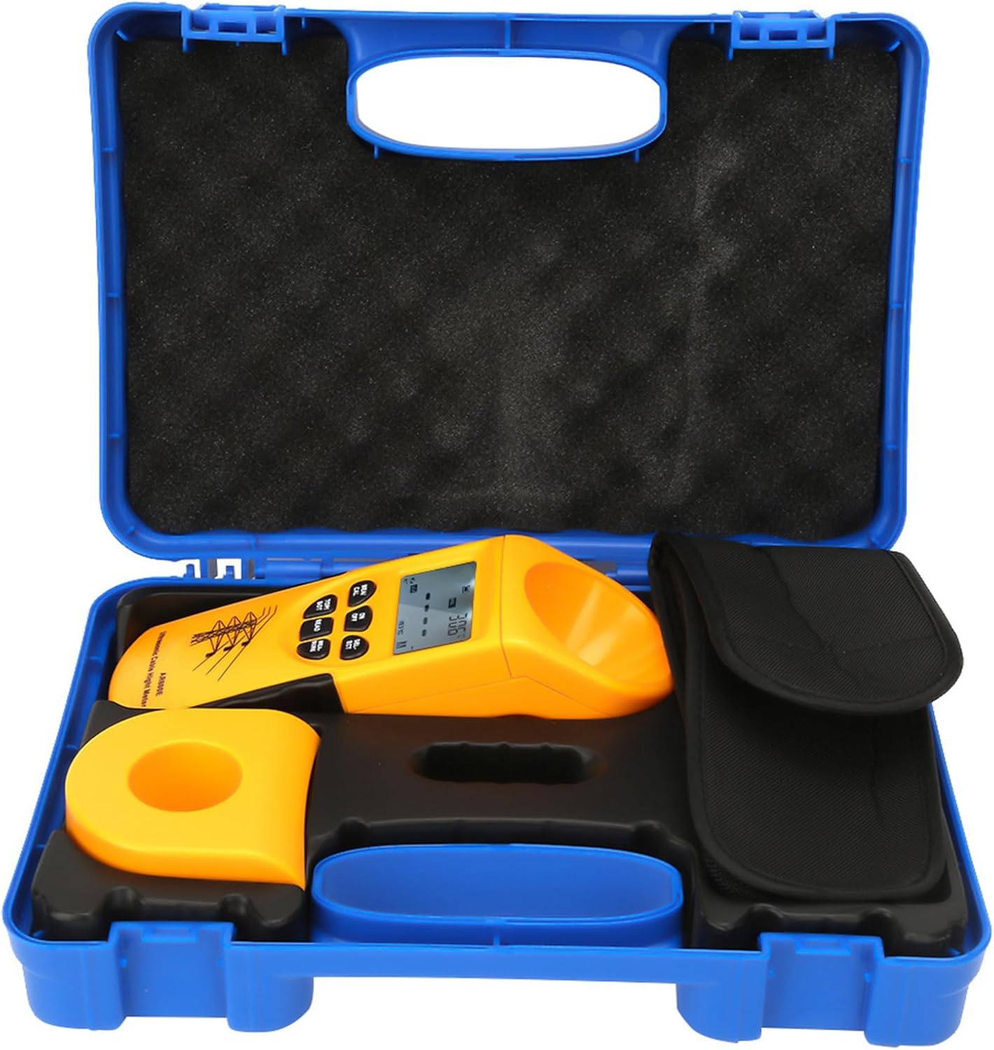 Handheld Ultras-onic Flowmeter Cable Height Meter, Ultras-onic Cable Height Meter Clamp On Meter Ultra-Sonic Cable Height Meter with 6 Cables