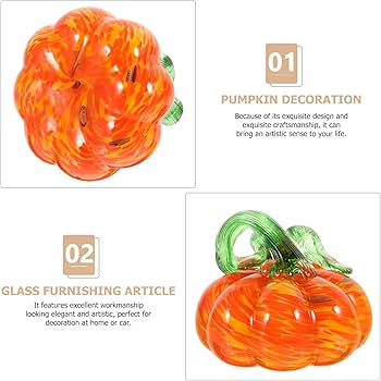 Amazon.co.jp: HOMSFOU 手 吹きガラス かぼちゃ 置物 ガラス かぼちゃ Amazon.co.jp: HOMSFOU 手 吹きガラス かぼちゃ 置物 ガラス かぼちゃ