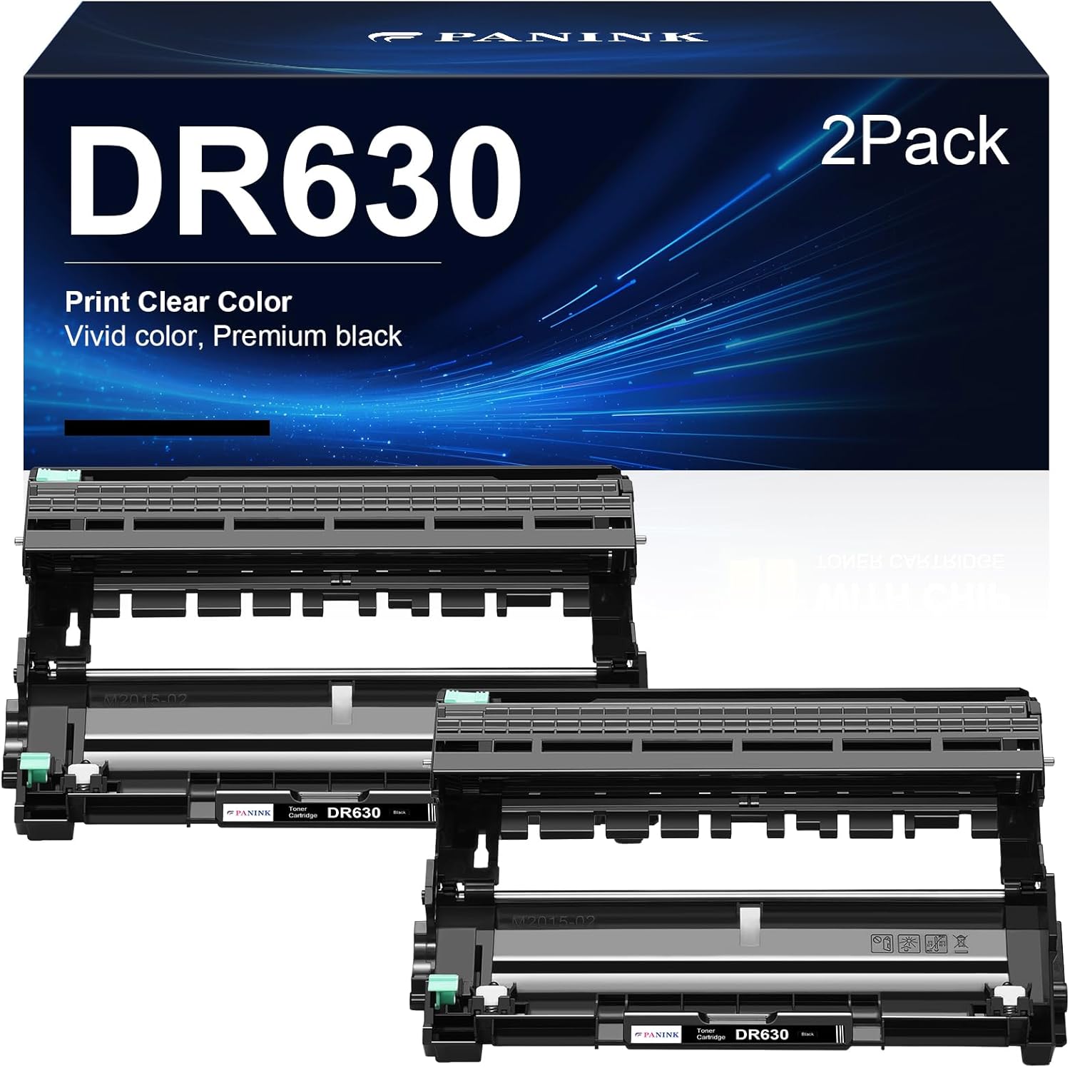 Compatible Drum Unit Replacement for Brother DR-630 DR 630 DR630 Drum Unit Compatible with DCP-L2520DW DCP-L2540DW HL-L2300D HL-L2305W HL-L2320D HL-L2340DW HL-L2680W Printer - 2 Pack