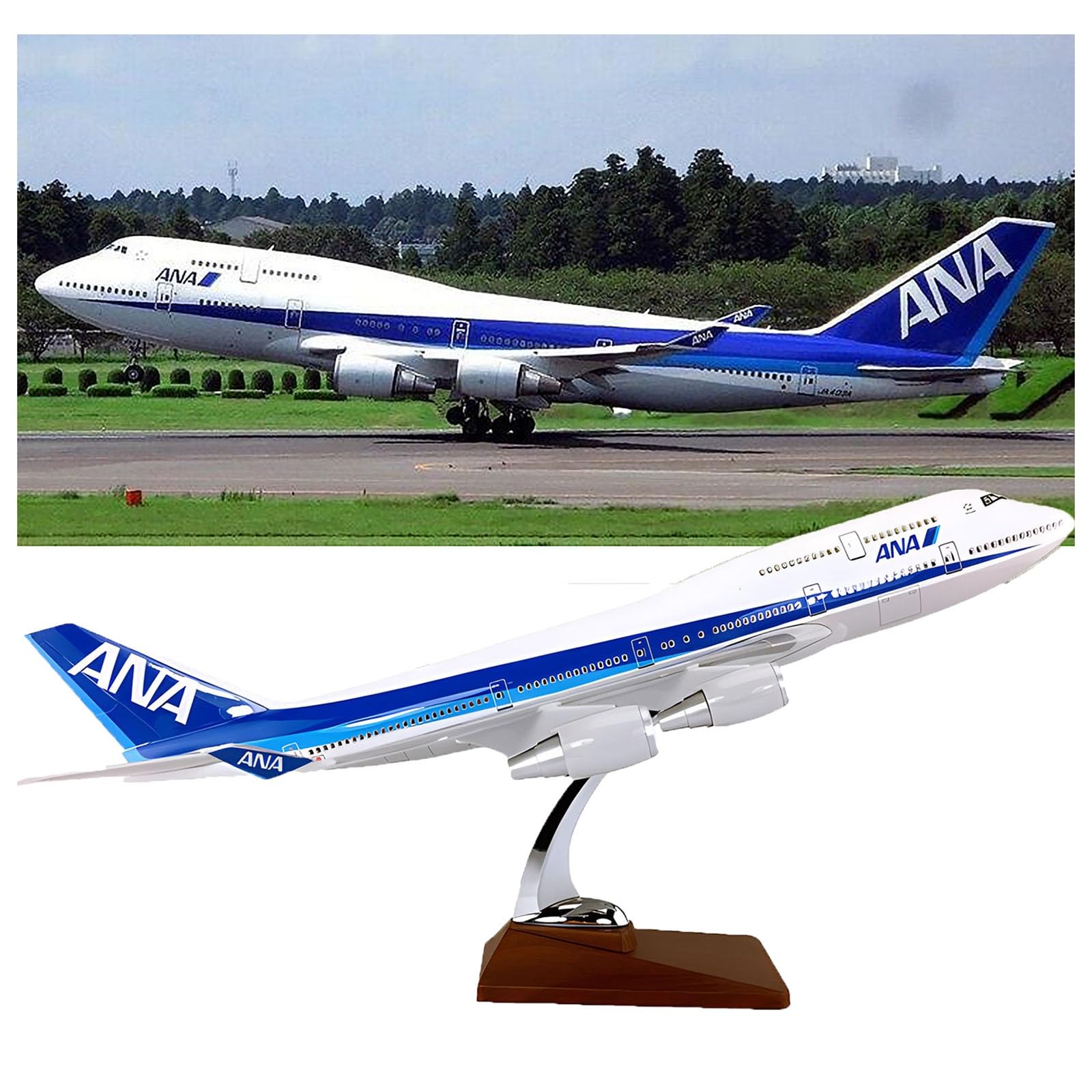 Amazon.co.jp: 全日空 ANA 航空会社 B747-400 1/150 スケール 18.5