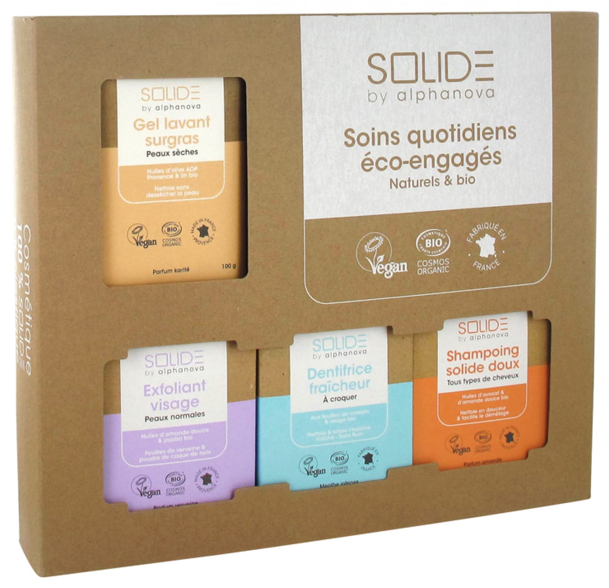 Alphanova Solide Coffret Découverte Solide Peaux Sèches Bio