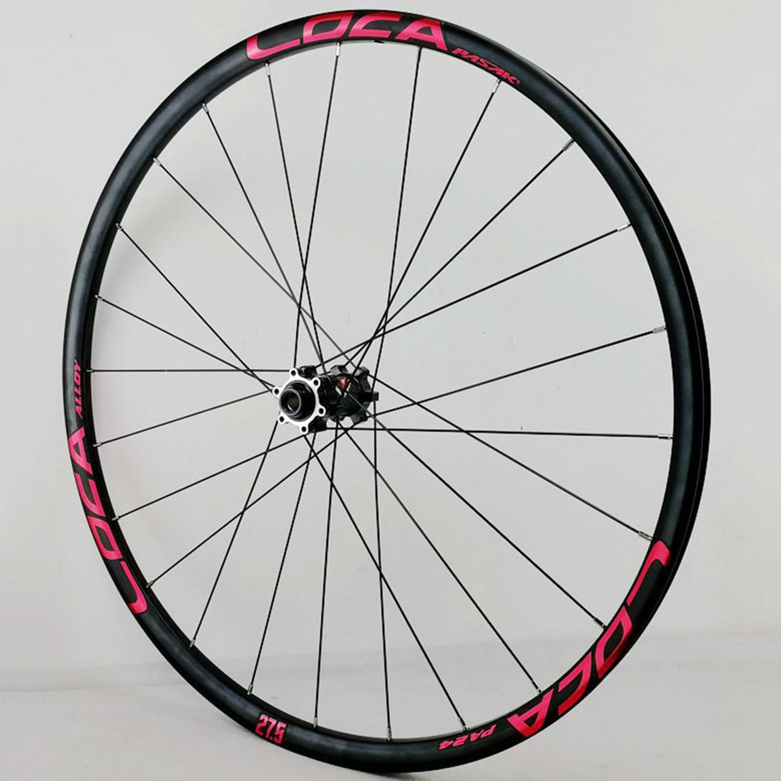 Set di Ruote MTB in Lega da 26/27,5/29 Pollici, Perno Passante, Freni a Disco Anteriori e Posteriori da 15 mm, 4 Cuscinetti, 8-12 velocità, per Mountain Bike con Pneumatici da 25-35 Pollici.