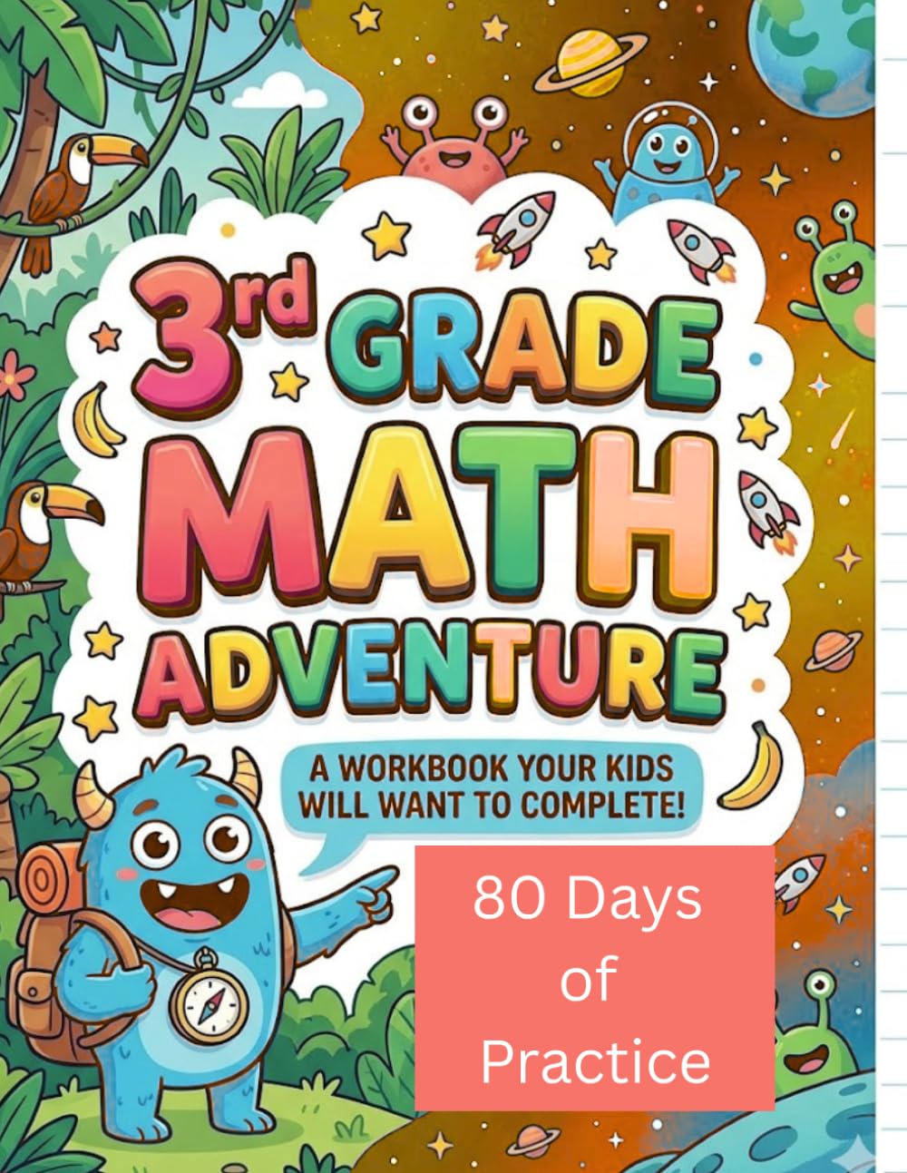 3rd Grade Math Adventure: A Math Workbook your 3rd grader Will Actually Want to Complete.