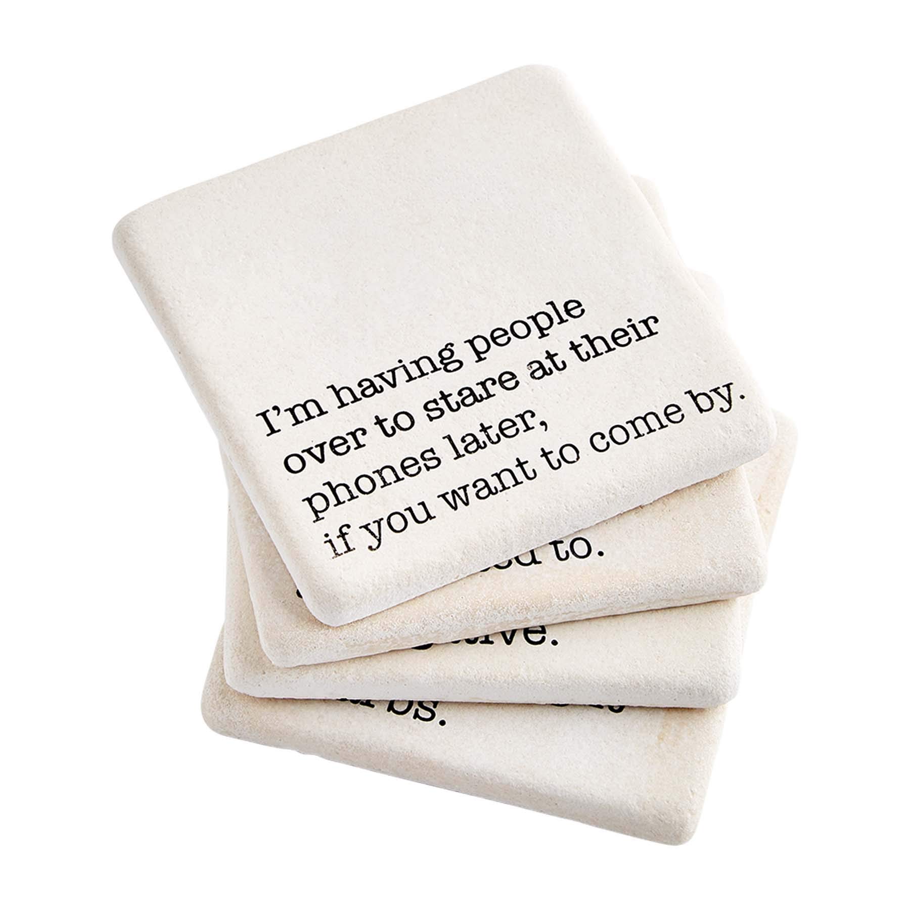 Mud Pie Having Printed Coaster Set