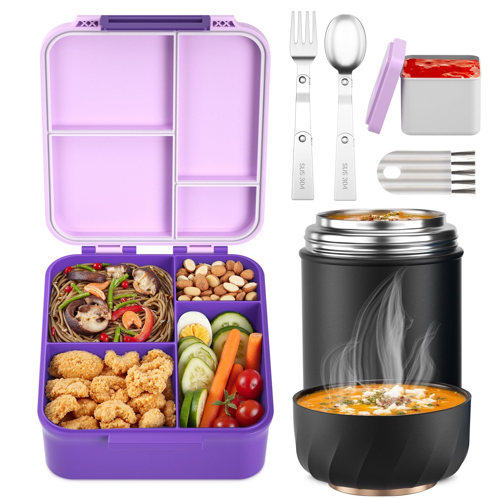 Geltais Bento Lunch Box for Kids – 50% Off (Now $8.49)