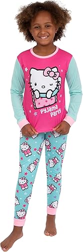 Hello Kitty Girls Pajamas | Girls' Pajama Sets | Cute Pj Set | Pink 10