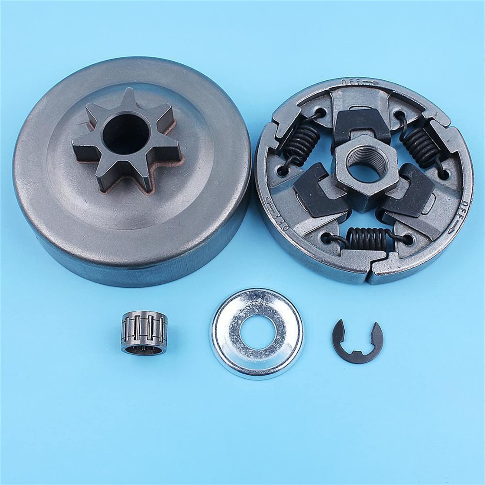 325quot;-7T Kit de Tambor de Embrague de piñón Recto Apto for Stihl MS270 MS280 MS270C MS280C MS 270 280 Piezas de Repuesto de Motosierra