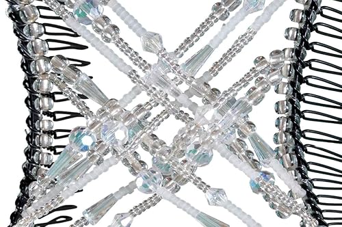 Miniatura 5 de Pinza decorativa brillante para cabello fino, fino, elegante y liso, doble peine para estilos fáciles y cómodos, mantiene la sensación ceñida, sin