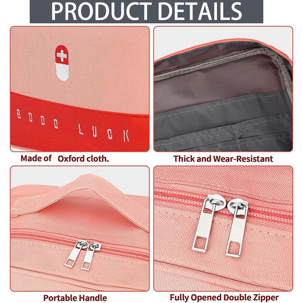 CPYJW 2 Pièces Mini Kit portatif Trousse Secours,Trousse de Secours Vide Trousse de Secours