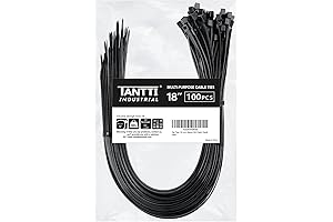 Tantti Supply 18 Inch Zip Ties (100 Pack)