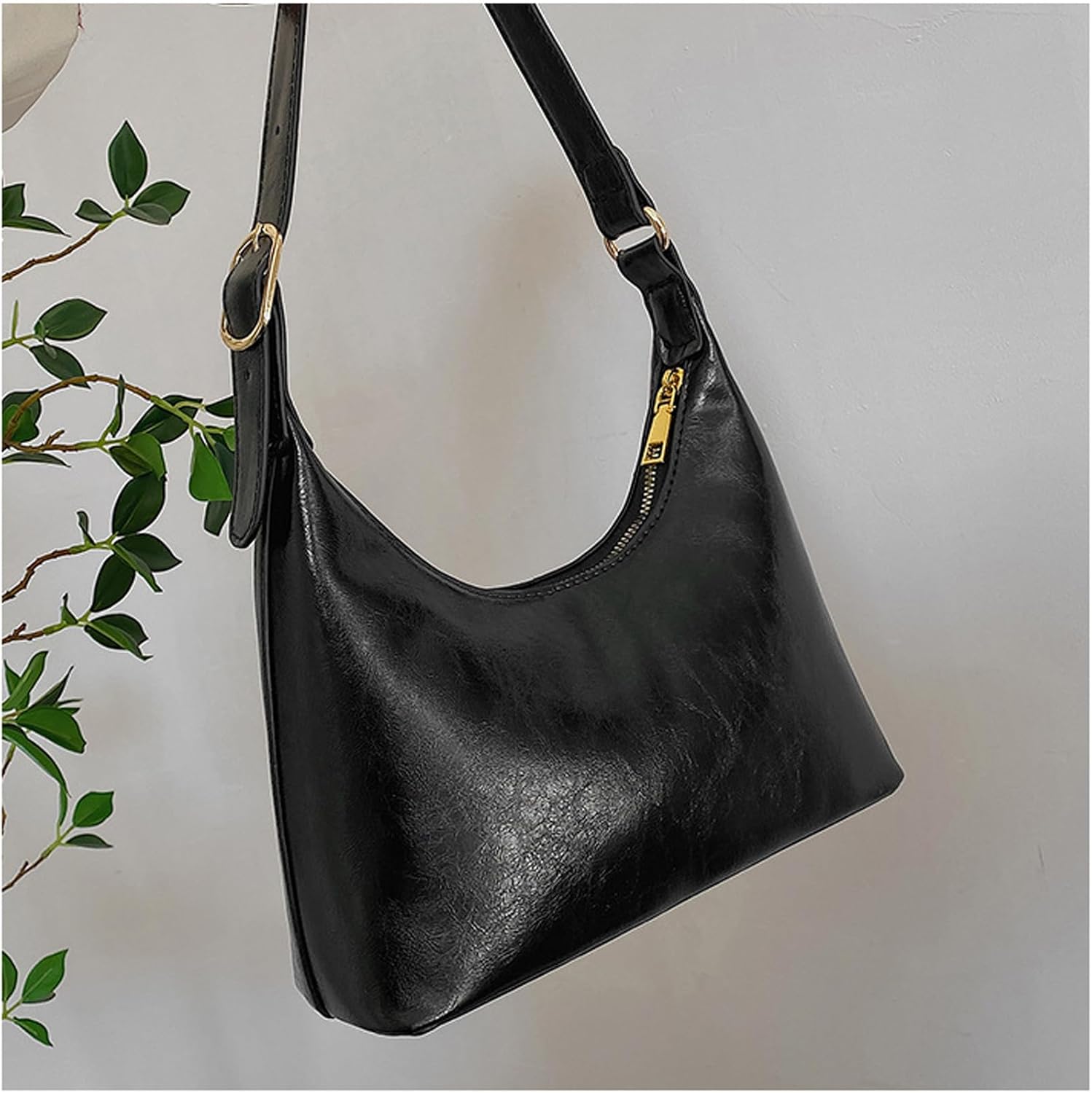 Shoulder Bag for Women Small Retro Vegan Leather Handbags Trendy Purses 2025 Cute Mini Vintage Hobo Underarm Bag - Image 3