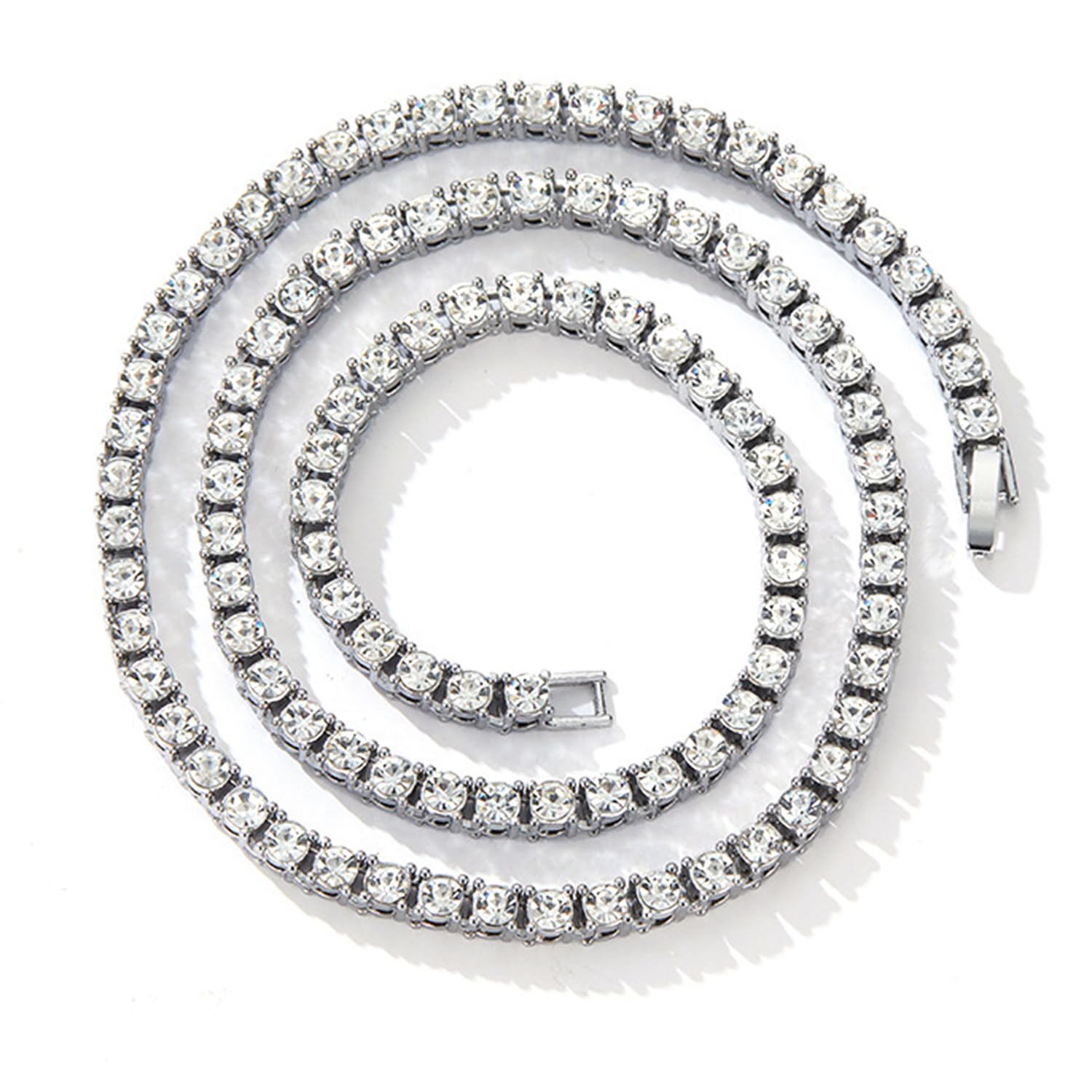 peora Crystals Studded Tennis Necklace Chain Fashion Jewellery for Women & Girls-picture-35